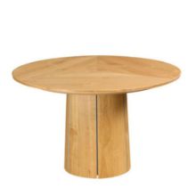 Billede af Skovby SM33 Spisebord inkl. 3 stk. Tillægsplader Ø: 123-149 cm - Naturolieret Vild Eg