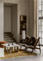 Billede af Audo Copenhagen Knitting Lounge Chair Sheepskin - Natural Oak/Root