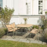 Billede af Mandalay Marguerit Havebænk Bænk L: 143 cm - Teak/Olivengrøn 