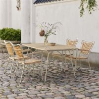 Billede af Mandalay Marguerit Havebord L: 144 cm - Teak/Taupe