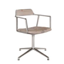 Billede af Vipp 452 Swivel Stol m. Gliders - Aluminium/Guesthouse Edition Montafon Haus Austria
