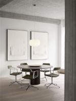 Billede af Vipp 452 Swivel Stol m. Gliders - Aluminium/Dark Sand