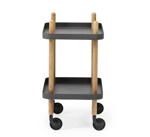 Normann Copenhagen Block Rullebord H: 64 cm - Mørkegrå