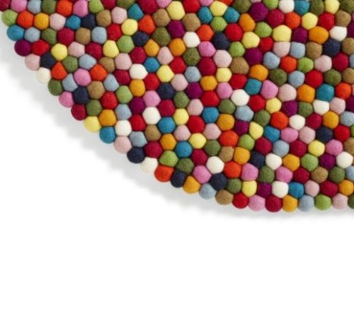 HAY Pinocchio Carpet Ø: 90 cm Multi Colour 