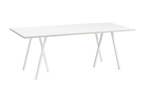 HAY Loop Stand Table 200x92,5 cm - White/White Laminate