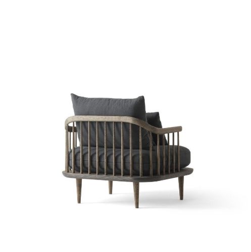 &Tradition Fly SC1 Lounge Chair  - Smoked Oiled Oak/Hot Madison 093