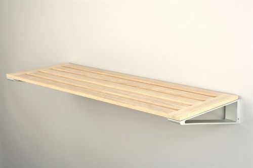 KNAX skohylde 8 L: 80cm -  Eg (sæbe)/Grå