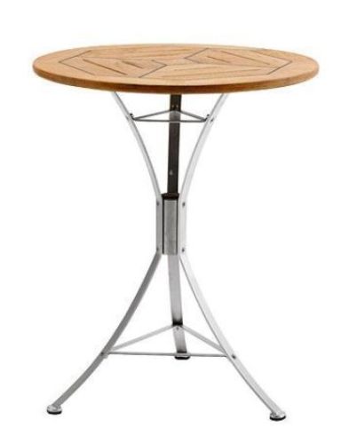 Kircodan Cappuccino Havebord Ø: 60 cm - Teak