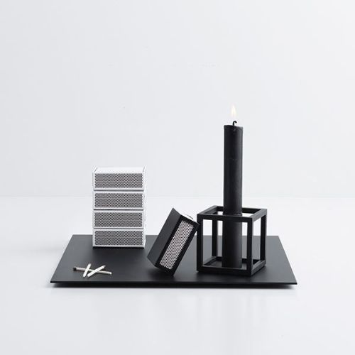 Audo Copenhagen Kubus 4 Base 21x21 cm - Sort 