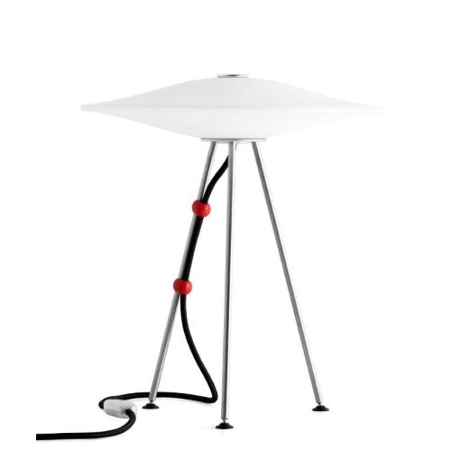 Piet Hein Sinus 330 Bordlampe H: 37,2 cm - Opal/Sort Ledning