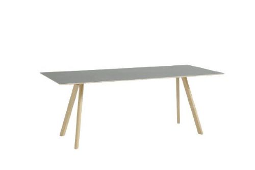 HAY CPH 30 Table 200x90x74 cm - Lacquered Solid Oak/Grey Linoleum