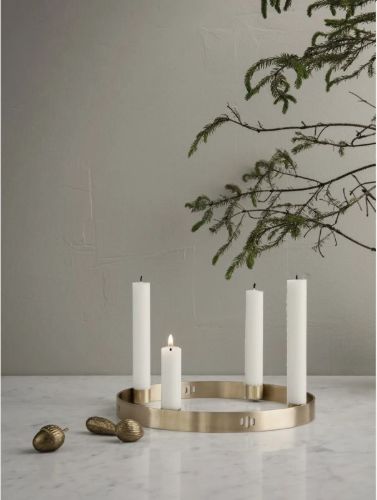 Ferm Living Candle Holder Circle Small Ø:25 cm - Messing