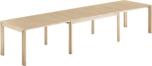 Skovby SM23 Spisebord Inkl. 3 Tillægsplader 90 x 150 cm - Lakeret Eg