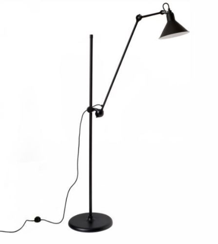 DCW Editions Lampe Gras N215 Gulvlampe Konisk H: 135cm - Sort/Sort