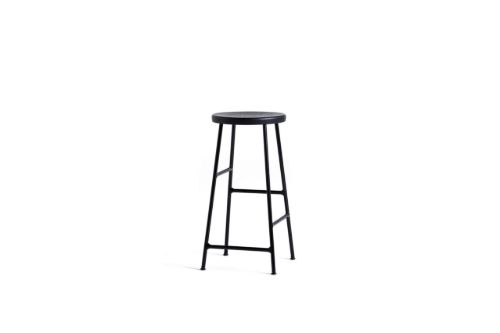 HAY Cornet Bar Stool Low H: 65 cm - Soft Black/Soft Black