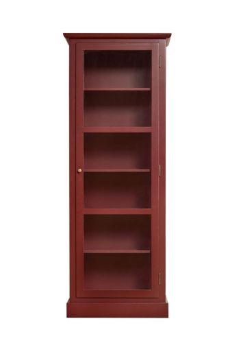 Lindebjerg Design Color N1 Vitrineskab Højrehængt Dør 70x210 cm - Cherry