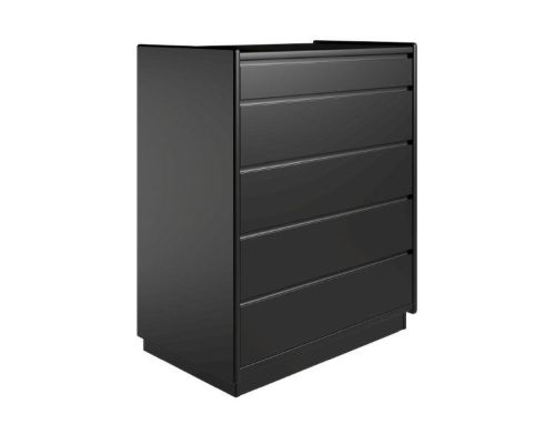 Kaagaard 558047 Kommode med Sokkel 80x47x85 cm - Sortmalet