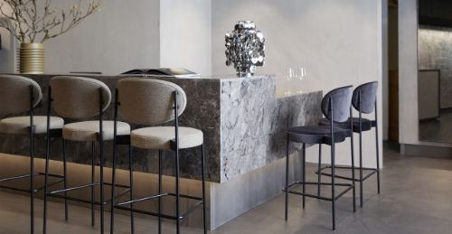 Verpan Series 430 Bar Stool 75 - Dark Grey
