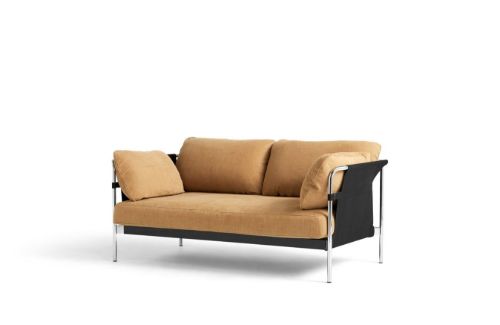 HAY Can 2 Seater L: 172 cm - Linara 142 / Chromed Steel