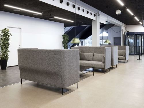 HAY Silhouette Høj Ryg 2 Personers Sofa Mono L: 171 cm - Hallingdal 130/Black Powder Coated Steel 