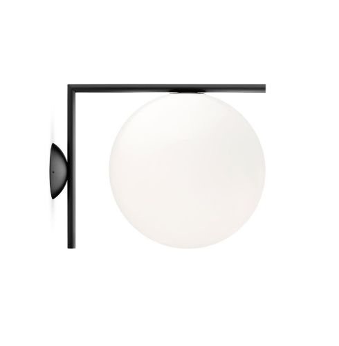 Flos IC Lights Væglampe w2 Ø: 30 cm - Sort 