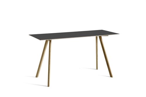 HAY CPH 30 Table 200x80x105 cm - Soaped Solid Oak/Black Linoleum