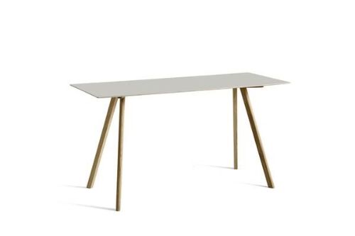 HAY CPH 30 Table 200x80x105 cm - Lacquered Solid Oak/Off White Linoleum