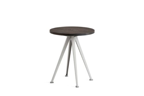 HAY Pyramid Coffee Table 51 Ø: 45 cm - Beige Steel/Smoked Oak