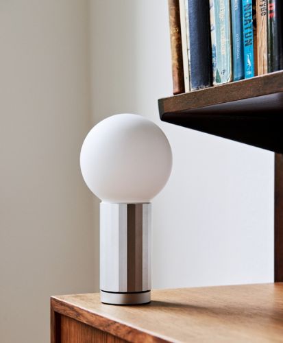 HAY Turn On Table Lamp Ø: 10 cm - Aluminium
