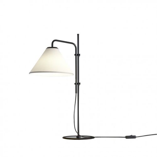 Lampefeber Funiculí S Fabric Bordlampe H: 61,4 cm - Sort/Hvid