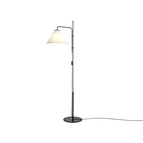 Lampefeber Funiculí S Fabric Gulvlampe H: 158 cm - Sort/Hvid