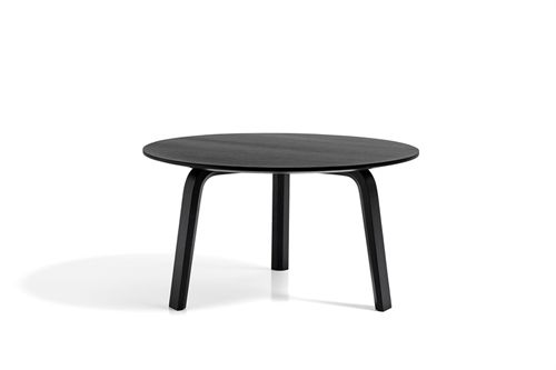 HAY Bella Coffee Table Ø: 60 cm - Black Lacquered Oak 