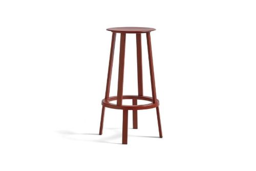 HAY Revolver Bar Stool High H:76 cm - Red  