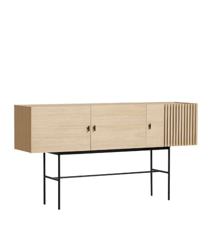 Woud Array Sideboard L: 180 cm - Hvidpigmenteret/lakeret eg