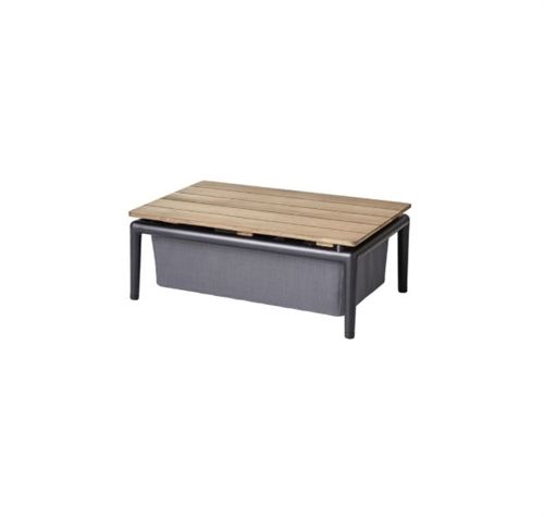 Cane-line Outdoor Conic Box Bord 74x52 cm - Teak/Grey 