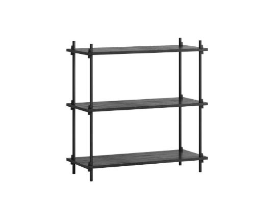 Moebe Shelving System Low 85x85 - Black