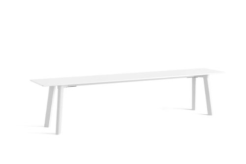 HAY CPH Deux 215 Bench 200x35x45 cm - Pearl White Lacquered Solid Beech/Pearl White Laminate
