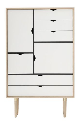 Andersen Furniture S5 132x83 cm - Sæbebehandelt Eg/Hvide fronter Kampagnemodel