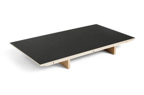 HAY CPH 30 Extendable Leaf 50x90 cm - Oak Lacquered Plywood/Black Linoleum