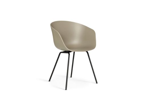 HAY AAC 26 About A Chair  - Black Powder Coated Steel/Khaki