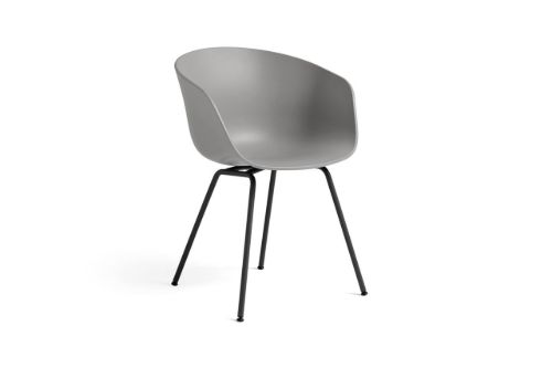 HAY AAC 26 About A Chair  - Black Powder Coated Steel/Concrete Grey