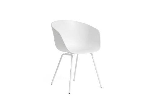 HAY AAC 26 About A Chair  - White Powder Coated Steel/White