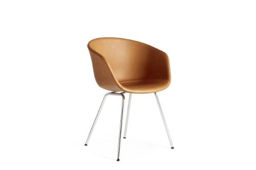 HAY AAC 27 About A Chair  - Chromed Steel/Sense Cognac