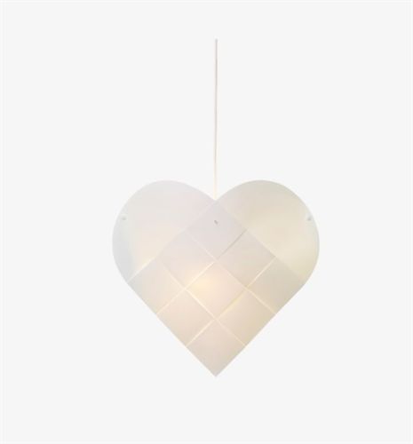 Le Klint Julehjerte Large H: 63 cm - Hvid 