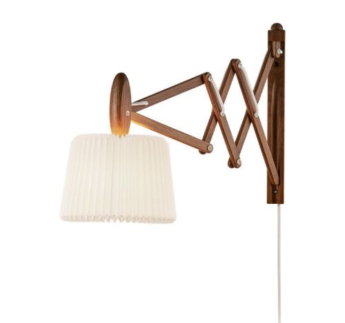 Le Klint 223-120 Saxlampe til væg H: 31 cm - Røget eg/Standardskærm