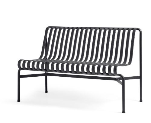 HAY Palissade Dining Bench Without Armrest L: 120 cm - Anthracite 