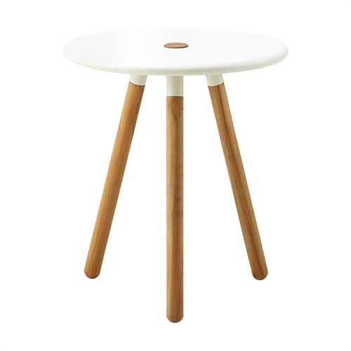 Cane-line Outdoor Area Taburet H: 46,5 cm - Teak/White