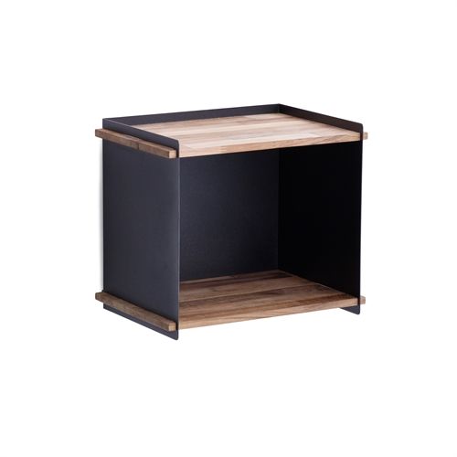 Cane-line Outdoor Box Wall H: 25,5 cm - Teak/Lava Grey