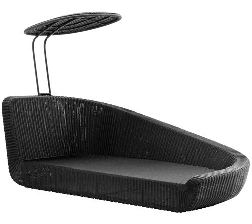 Cane-line Outdoor Savannah Daybed venstre modul - Black