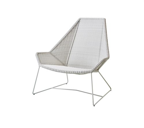 Cane-line Outdoor Breeze Highback Stol  - White Grey